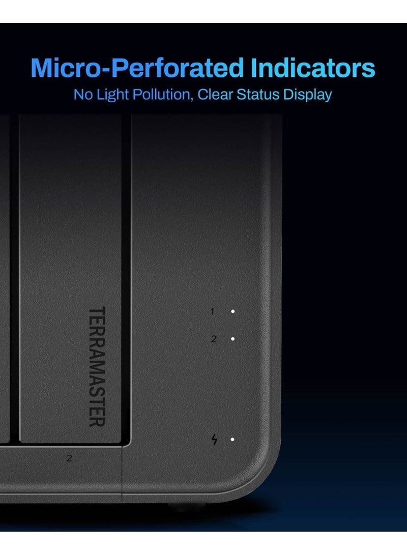 TERRAMASTER F2-425 2-Bay NAS Storage – Intel x86 Quad-Core CPU, 4GB RAM, 2.5GbE LAN, Network Attached Storage Multimedia Server for Home Users | 8TB Bundle (2 X 4TB Seagate IronWolf) - Image 4